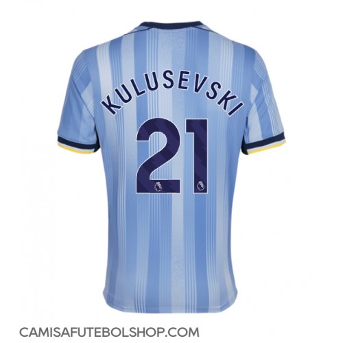 Camisa de time de futebol Tottenham Hotspur Dejan Kulusevski #21 Replicas 2º Equipamento 2024-25 Manga Curta